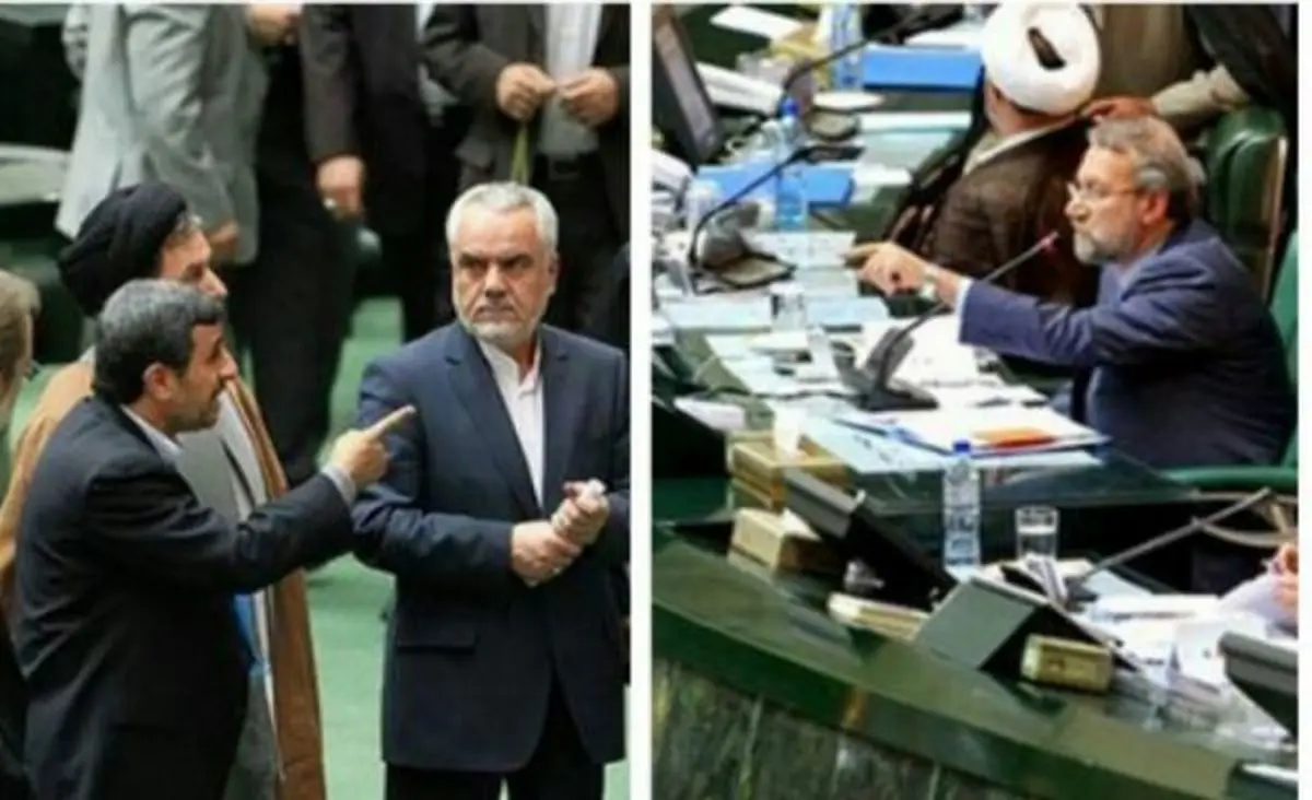 تماس تلفنی لاریجانی با احمدی‌نژاد پس از «یکشنبه سیاه»/لاریجانی گفت نمی‌توانیم مملکت را رها کنیم وناهماهنگ باشیم