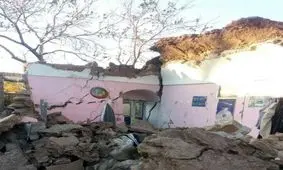 فیلم/ خسارات زلزله در روستای گورک در کرمان