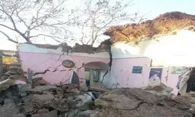 فیلم/ خسارات زلزله در روستای گورک در کرمان