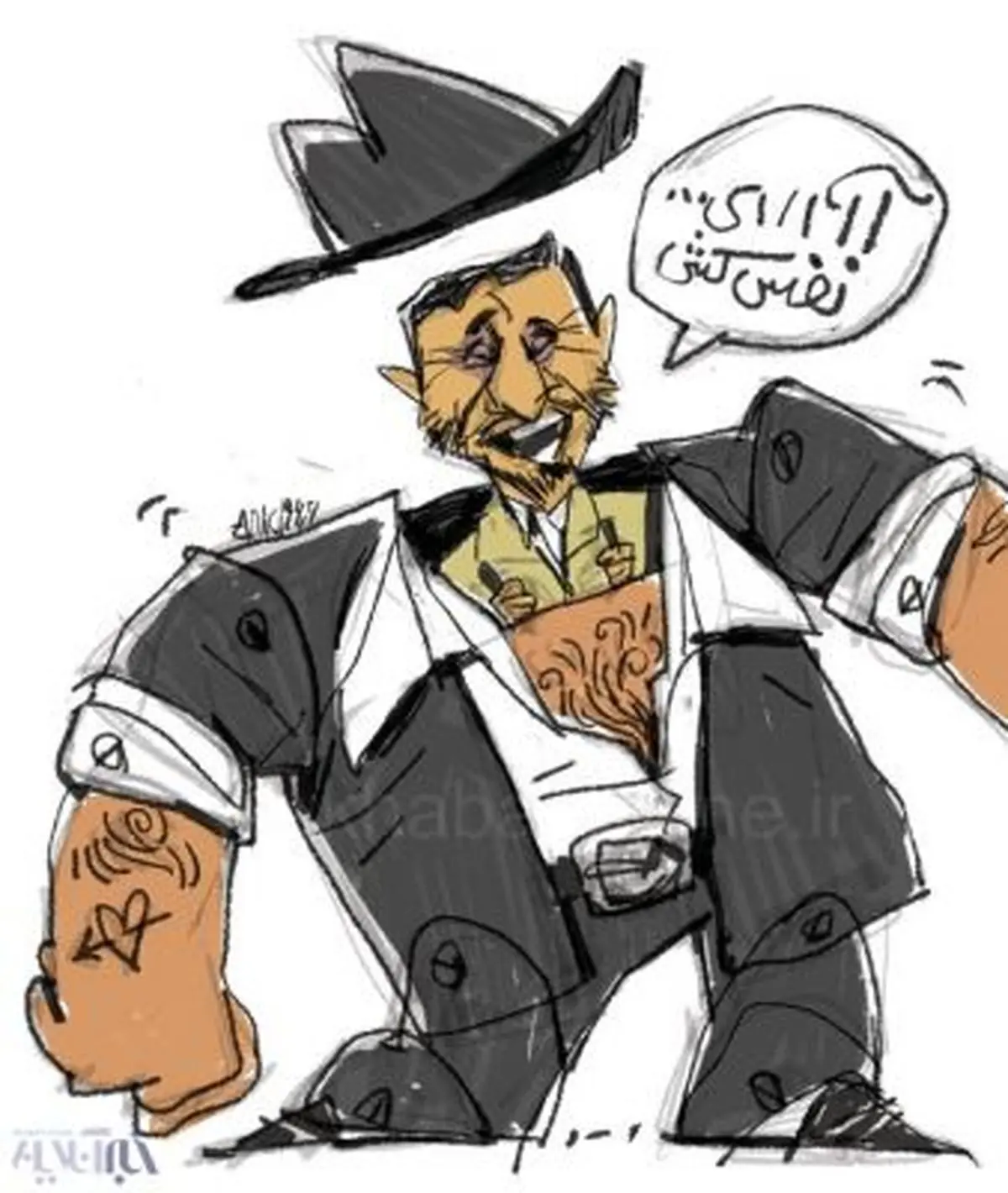 پشت پرده احمدی‌نژاد لو رفت! / طنز