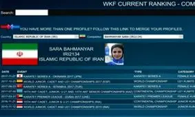 جهش خیره‌کننده کاراته‌کا گیلانی در رنکینگ جهانی