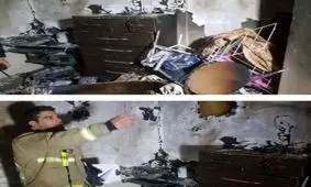 انفجار در بزرگراه آیت الله سعیدی/۲ نفر دچار سوختگی شدید شدند + فیلم