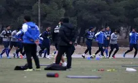 حضور بختیار و مجیدی در تمرین آبی‌پوشان+عکس