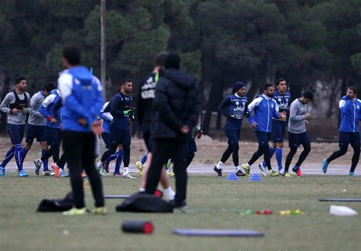 حضور بختیار و مجیدی در تمرین آبی‌پوشان+عکس