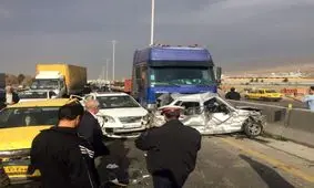 تصادف زنجيره‌ای در اتوبان كرج-قزوين