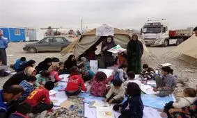 ماجرای حمایت های روانی بانوی سنندجی از کودکان زلزله‌زده کرمانشاه