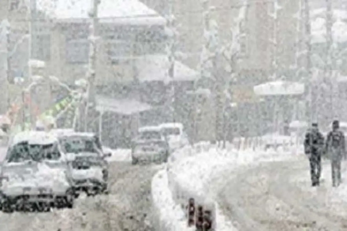 فیلم/ برف و بوران بامداد امروز در فیروزکوه