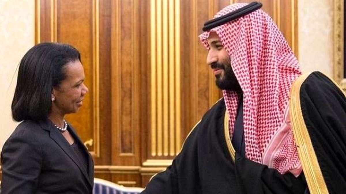 محمد بن سلمان با کاندولیزا رایس ديدار كرد