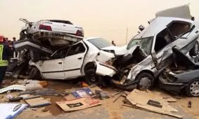 اینفوگرافیک/ میزان تصادف‌های رانندگی در ایران در سال 96