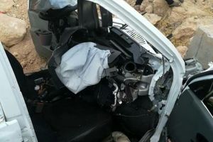 برخورد رخ به رخ خودروی پراید و تیبا در زنجان سه کشته و سه مصدوم برجا گذاشت