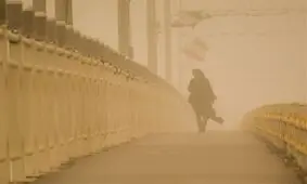 باد و گرد و خاک در منطقه سیستان و بلوچستان