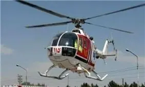 نجات کارگر معدن با اورژانس هوایی طبس