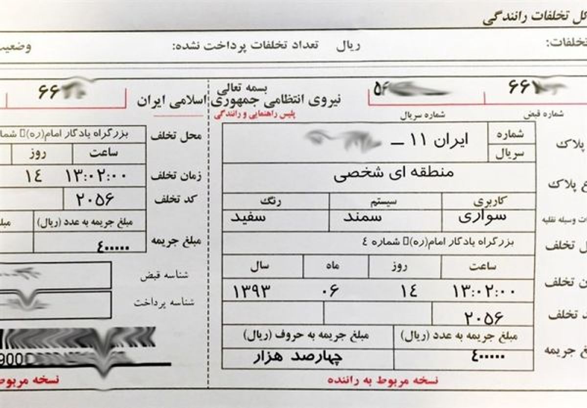 درآمد 3 هزار میلیارد تومانی دولت از جرائم رانندگی