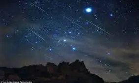 شهاب باران آسمان در اولین رویداد نجومی سال ۲۰۱۷