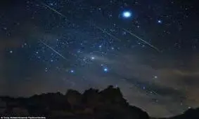شهاب باران آسمان در اولین رویداد نجومی سال ۲۰۱۷