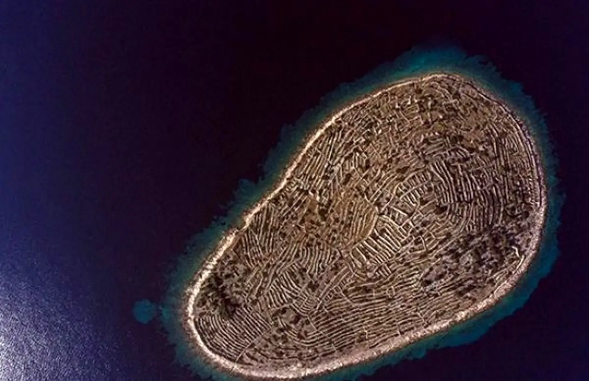 جزیره‌ای به شکل اثر انگشت + عکس