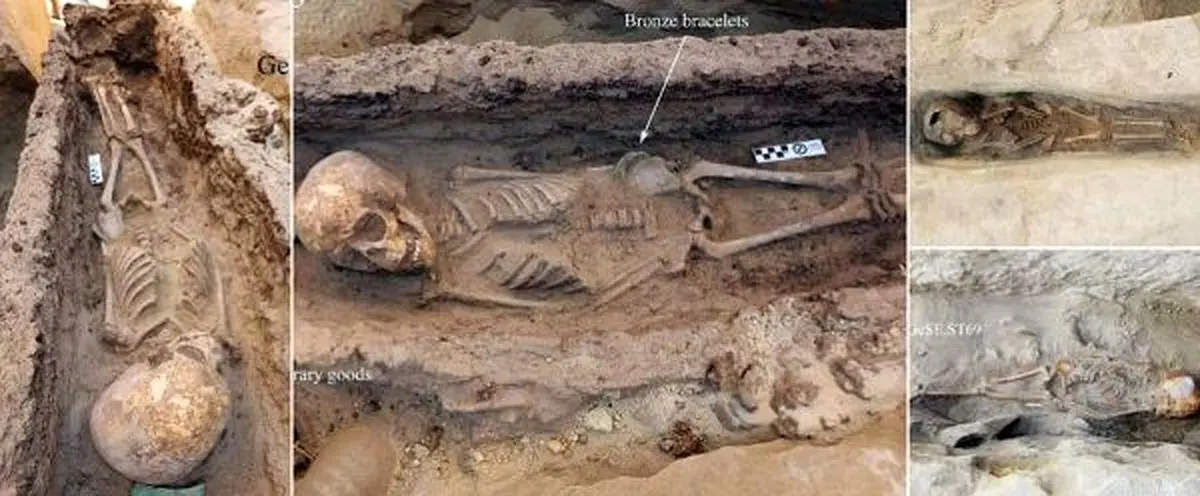 رمز و راز گور 4 کودک مصری در هاله ای از ابهام+تصاویر