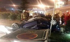 مصدومیت شدید ۳ دختر و یک پسر بر اثر واژگونی ۲۰۶ + تصاویر