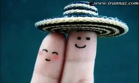 عکس های خنده دار از شكلک های بامزه با انگشت