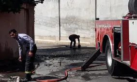 آتش سوزی در سوله ۵۰۰ متری جنوب تهران/کسی مصدوم نشد