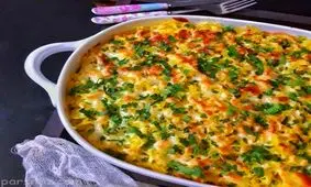 آموزش درست کردن پیتزا ماکارونی خوشمزه و عالی