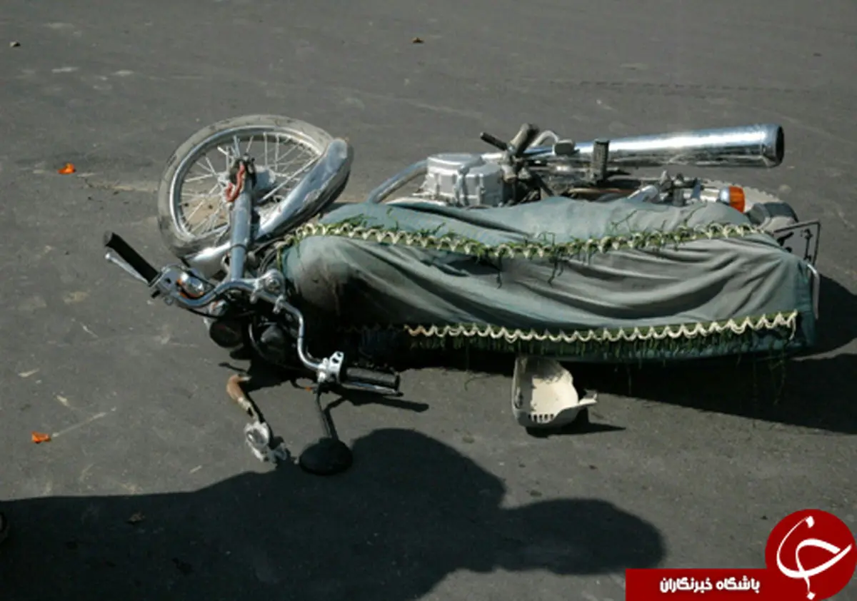 مرگ راکب موتورسیکلت در پی سانحه رانندگی+ عکس