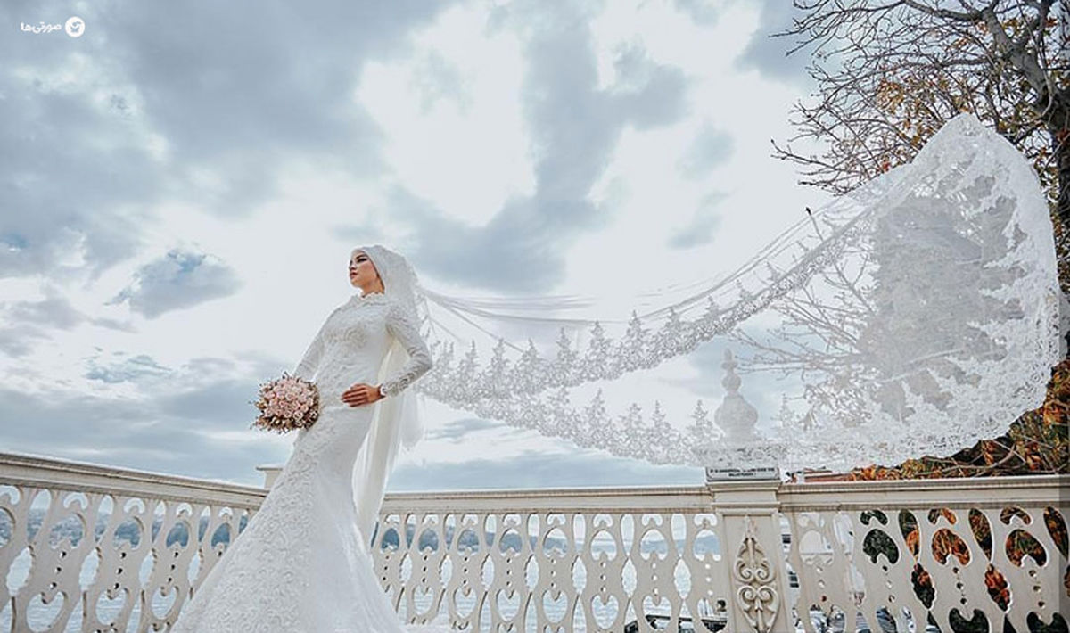 مدل‌های جدید لباس عروس پوشیده اروپایی