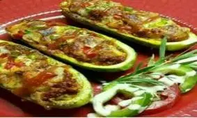 کدوی شکم پر بدون فر