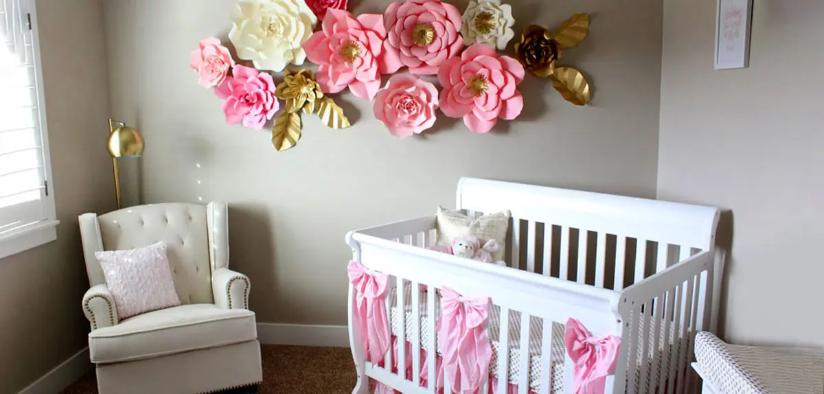 ایده های تزیین سیسمونی با گل کاغذی