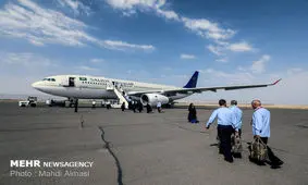 نقص فنی هواپیما پرواز حجاج از فرودگاه همدان را به تاخیر انداخت