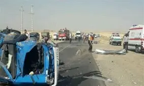 تصادف مرگبار در محور فرمهین ـ آشتیان؛ ۱۳ نفر کشته و مجروح شدند