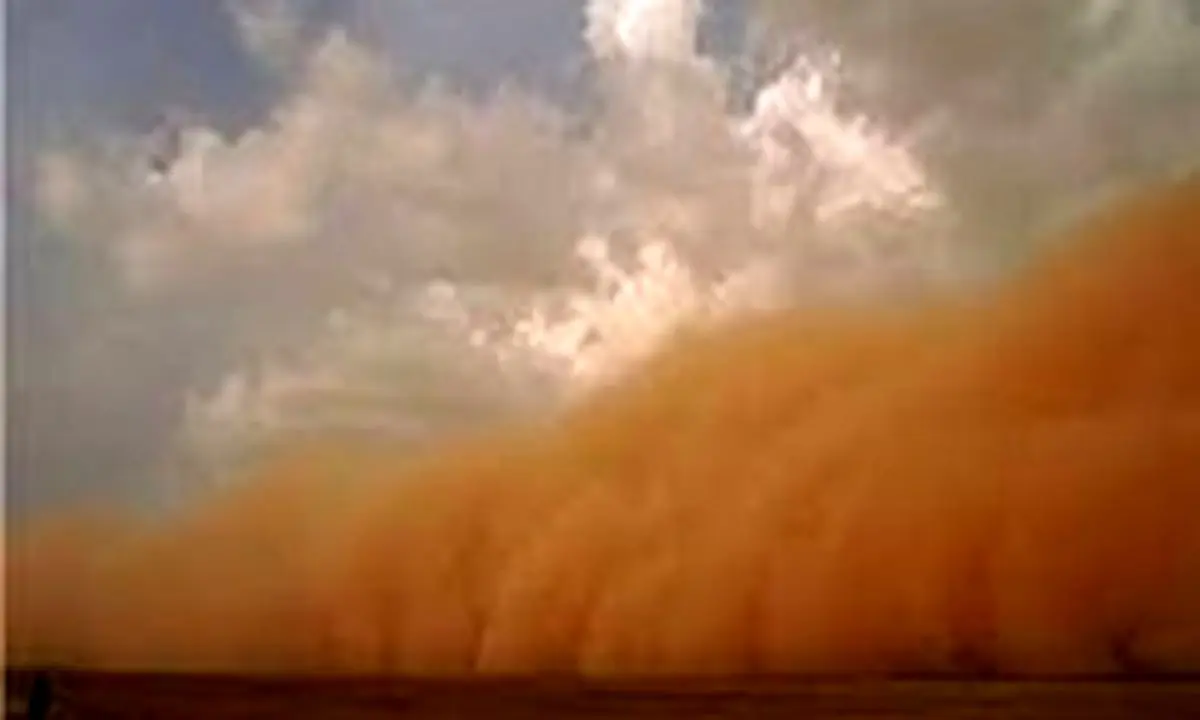 غلظت ریزگردها در فهرج 50 برابر حد مجاز شد