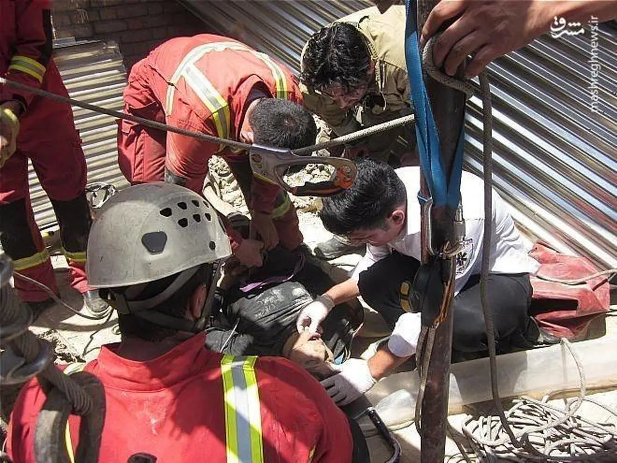 مرگ چاه‌کن جوان در اعماق چاه +عکس