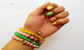 عکس دستبند دخترانه دست ساز