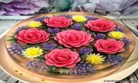 دیزاین ژله بستنی با میوه به صورت لیوانی و تک نفره مجلسی 2018