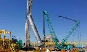 نصب تجهیزات فوق سنگین در بزرگترین واحد آمونیاک کشور