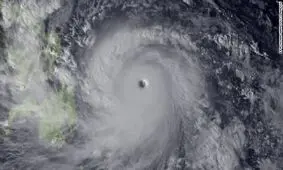 توفان سهمگین سانشان در حال پیشروی به سوی توکیو