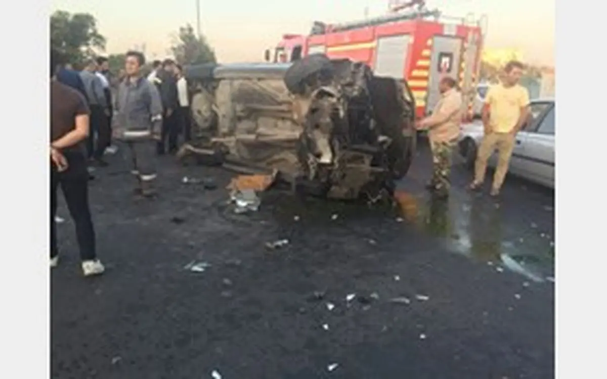 سقوط وحشتناک پژو پرشیا از روی پل + عکس