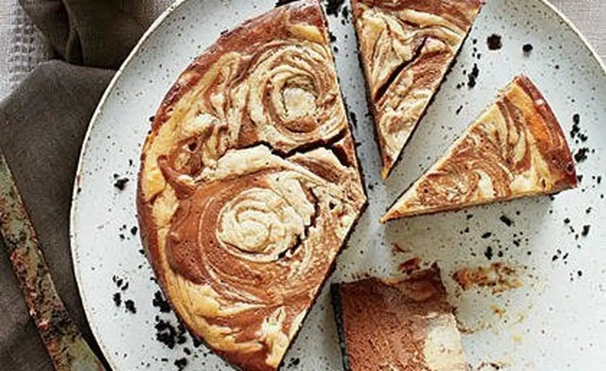 طرز تهیه چیز کیک کره بادام زمینی