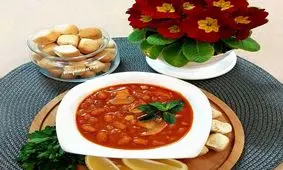 خوراک لوبیاچیتی با قارچ