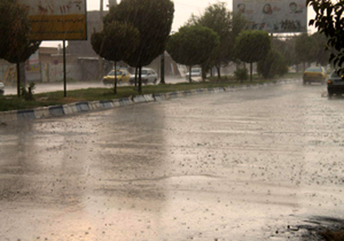 بارش باران تابستانه در سمنان