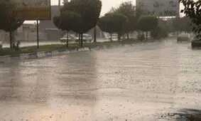 بارش باران تابستانه در سمنان