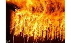 آتش سوزی رستوران در نزدیکی پل خیرآباد