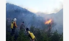 آتش سوزی در مراتع جنگلی سمنان وگلستان