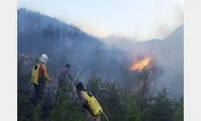آتش سوزی در مراتع جنگلی سمنان وگلستان