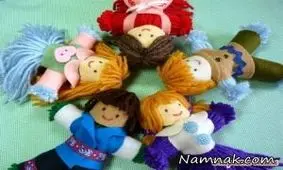 آموزش تصویری ساخت عروسک کاموایی بدون بافت