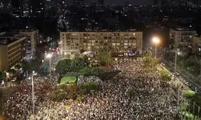 تظاهرات هزاران فلسطینی در تل‌آویو علیه قانون "کشور یهود"