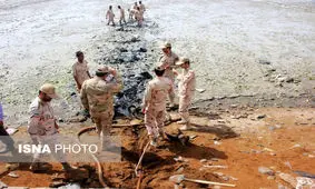 انهدام خط لوله ۳۰۰ متری انتقال سوخت قاچاق در قشم