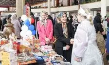 تصاویری از بازارچه دیپلماتیک وزارت امور خارجه با حضور همسر عراقچی