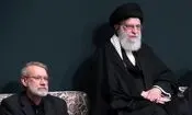 قابی از حضور شهید لاریجانی در کنار رهبر شهید انقلاب/ عکس